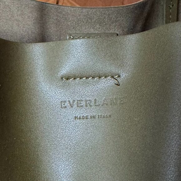 Everlane The Luxe Italian Leather Tote | Beech Color - Picture 6 of 7